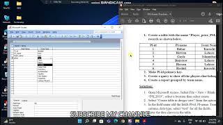 practical 2|data base|2nd year practical |query| report |grouping| computer screenshot 5