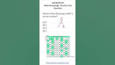 ASVAB/PiCAT Math Knowledge Practice Test Question: Prime Numbers #acetheasvab with #grammarhero