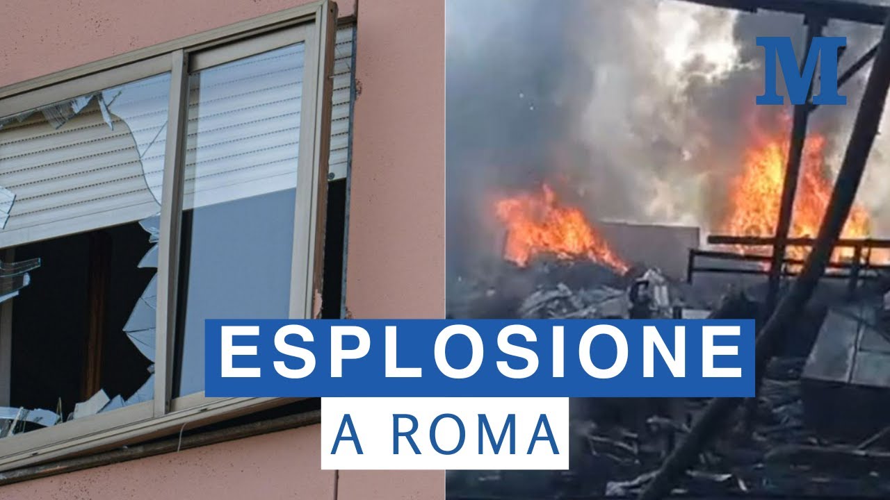 Esplosione a Roma, i video integrali dei vigili del fuoco