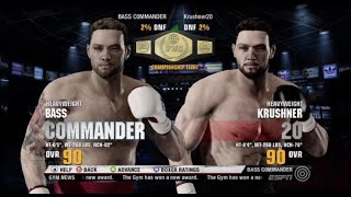 54-9 (Krushner20) - Fight Night Champion - EUROPEAN CHAMPION!