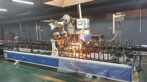 Laminated the film on the upvc profile (hot laminated )