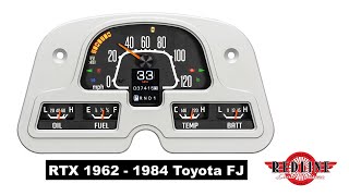 FJ40 RTX Dakota Digital Instrument Panel Gauge Cluster 1962 – 1984 Toyota Land Cruiser