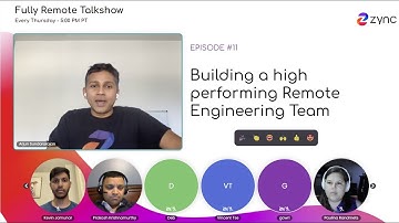 Fully Remote Talkshow Episode #11 Building a high-performing Remote Engineering Team