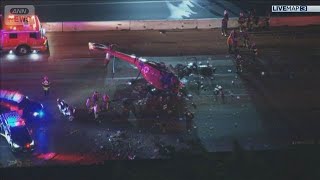 米カリフォルニアでヘリ高速に墜落　搭乗の看護師、救急隊員、パイロットの3人が重体(2025年10月7日)