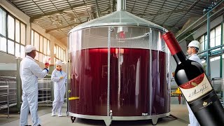 How Franzia Wine Is Made In Factory|wine production process