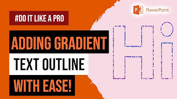 Text Outline |🔥 Creating Professional and Visually Engaging Text Outlines in PowerPoint 🔥