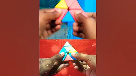 Pyraminx Cube On Beat Challenge 🤐 [FAST] | #mrchickvlogs #shorts