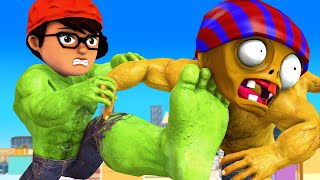 NickHulk And Doll Squid Game Help Hello Neighbor Wanted Brothers Zomboss - Scary Teacher 3D Funny