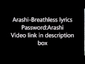 Arashi Breathless Lyrics Password Arashi