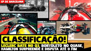 🚨CLASSIFICAÇÃO: LECLERC BATE NO Q3, HAMILTON SURPREENDE, BORTOLETO NO QUASE E DISPUTA | FÓRMULA 1