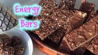 No Bake Energy Bars : Barres Energétiques Sans cuisson : اصابع الطاقة