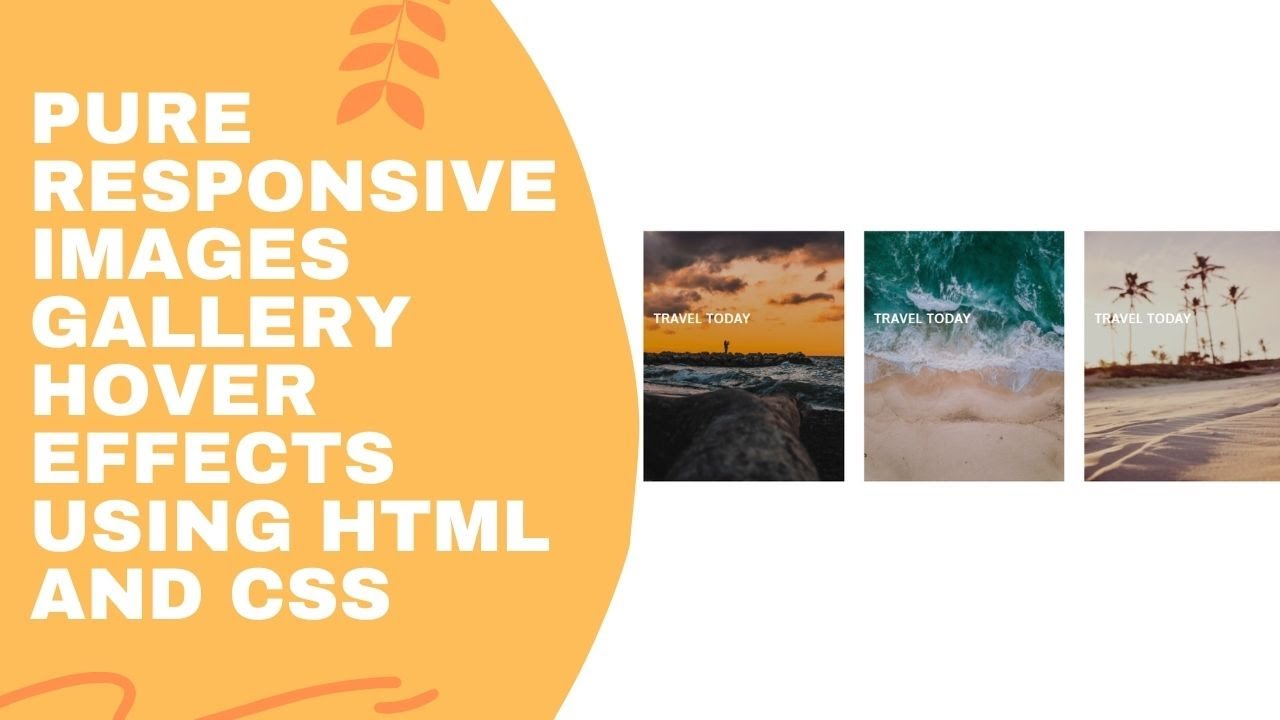 Pure Responsive Images gallery hover Effects using HTML and CSS || Code Mark