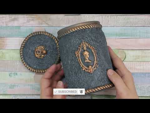 DIY/ Vintage Glass Jar Decoration idea /Home decor