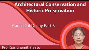Lecture 23 : Causes of Decay Part 3