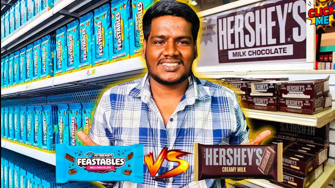 Mrbeast feastables Vs Hershey's Creamy | Chocolate Comparison 