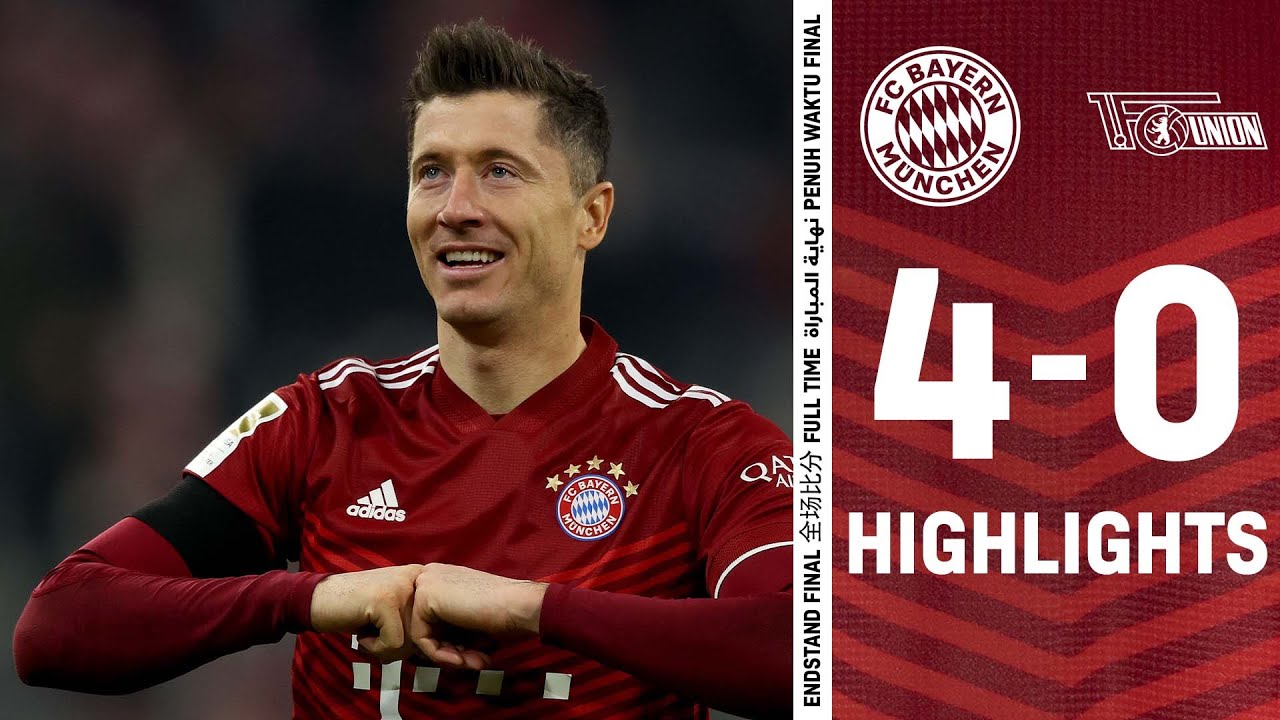 Lewandowski equals another Gerd Müller record| FC Bayern - Union Berlin 4:0 | Bundesliga Highlights