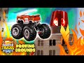 BLAZING FIRE RESCUE TRAINING COURSE! 🔥🚒 | Proving Grounds | Hot Wheels