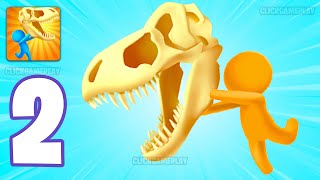 Dig Dinosaur! Gameplay Walkthrough Part 2 - Tutorial Discover Prehistoric Treasures (Android,iOS) screenshot 5