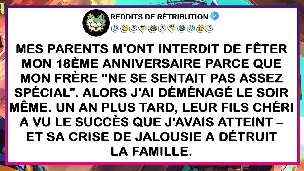 Mes parents m'ont interdit de fêter mes 18 ans parce que mon... - Meilleures Histoires de Reddit