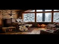 Mountain Snowfall Cabin