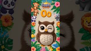 Letter O Fast for Kids | Owl, Orange, Octopus | Fun Alphabet Learning #shorts