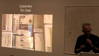 Tim Dee; Greenery;  17 01 2018; BSU Env Hums Public Lecture