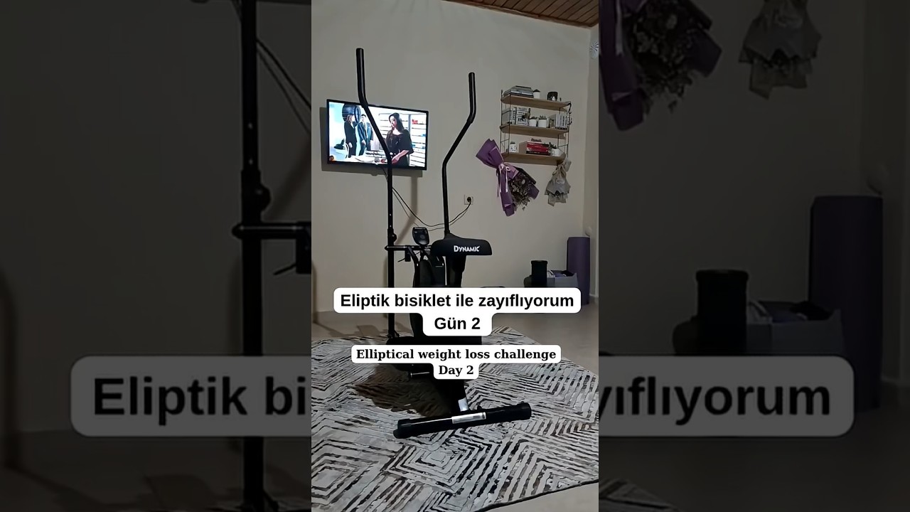 Eliptik bisiklet ile zayıflıyorum gün 2 / elliptical weight loss challenge day 2 🚲🤸🏻‍♀️💪🏻 
