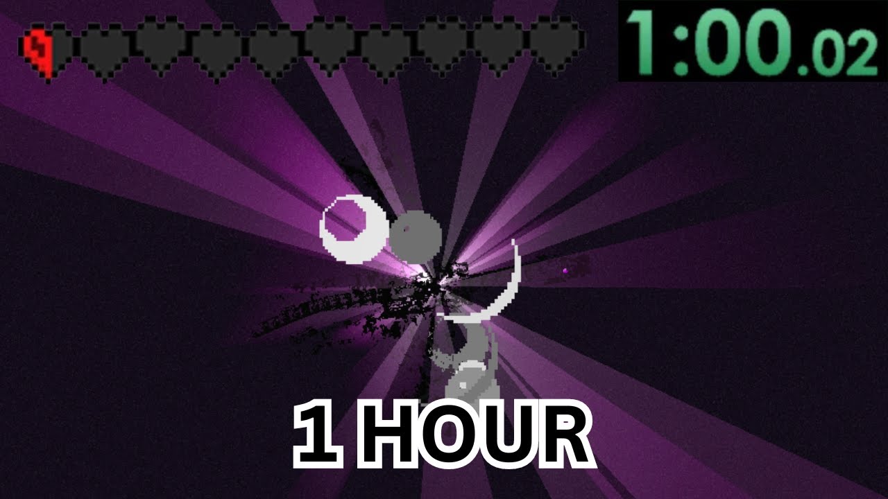 Beating Minecraft With HALF A HEART In 1 HOUR!