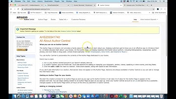 Linking editions of your book on Amazon Author Central