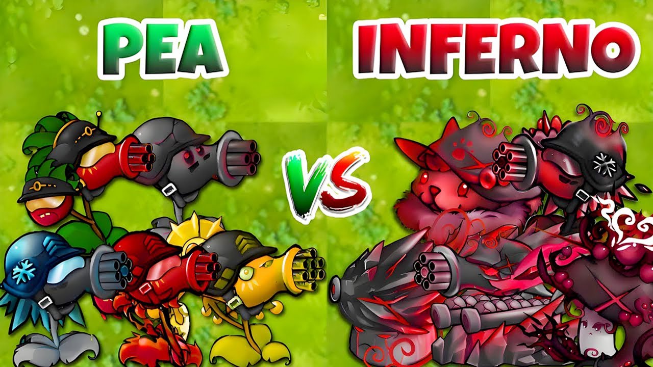PVZ Fusion 2.5 Challenge - Team PEA vs INFERNO Plants Fusion VS All ...