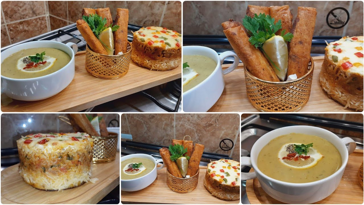 ارز في الفرن باروع طريقة حساء الجلبانة على طريقتي وبوراك  البطاطا وصفات اقتصادية.و سهلة التحضير