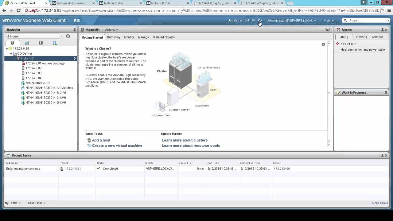 Nutanix 1-Click Upgrade - vSphere 5.5 to 6.0 - YouTube