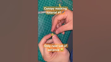 Canopy masking tutorial #youtubeshorts #scalemodel #foryou #modelismo #banshee