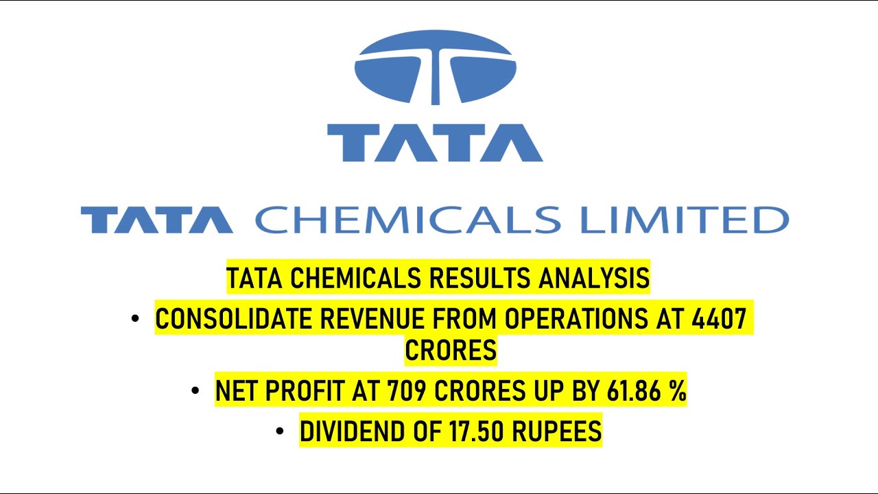 Tata Chemical Results Analysis | Dividend of 175 Percent | Net Profit up 61.87 %