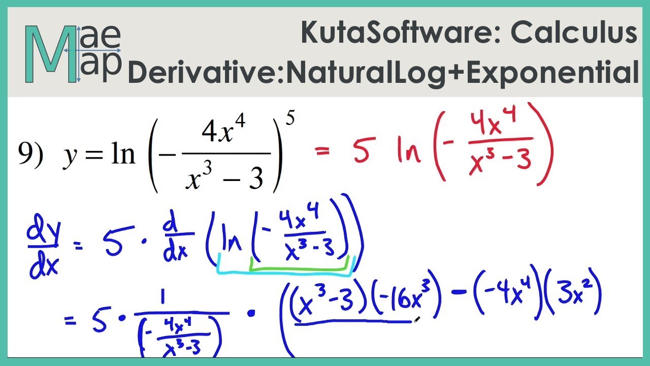 KutaSoftware Calculus Differentiation Natural Logs And Exponentials KutaSoftware Calculus Differentiation Natural Logs And Exponentials