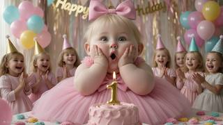 Happy Birthday Song | Cute Baby Dance Party! 🎉 | Fun Birthday Song for Kids | LOLY KIDS V8