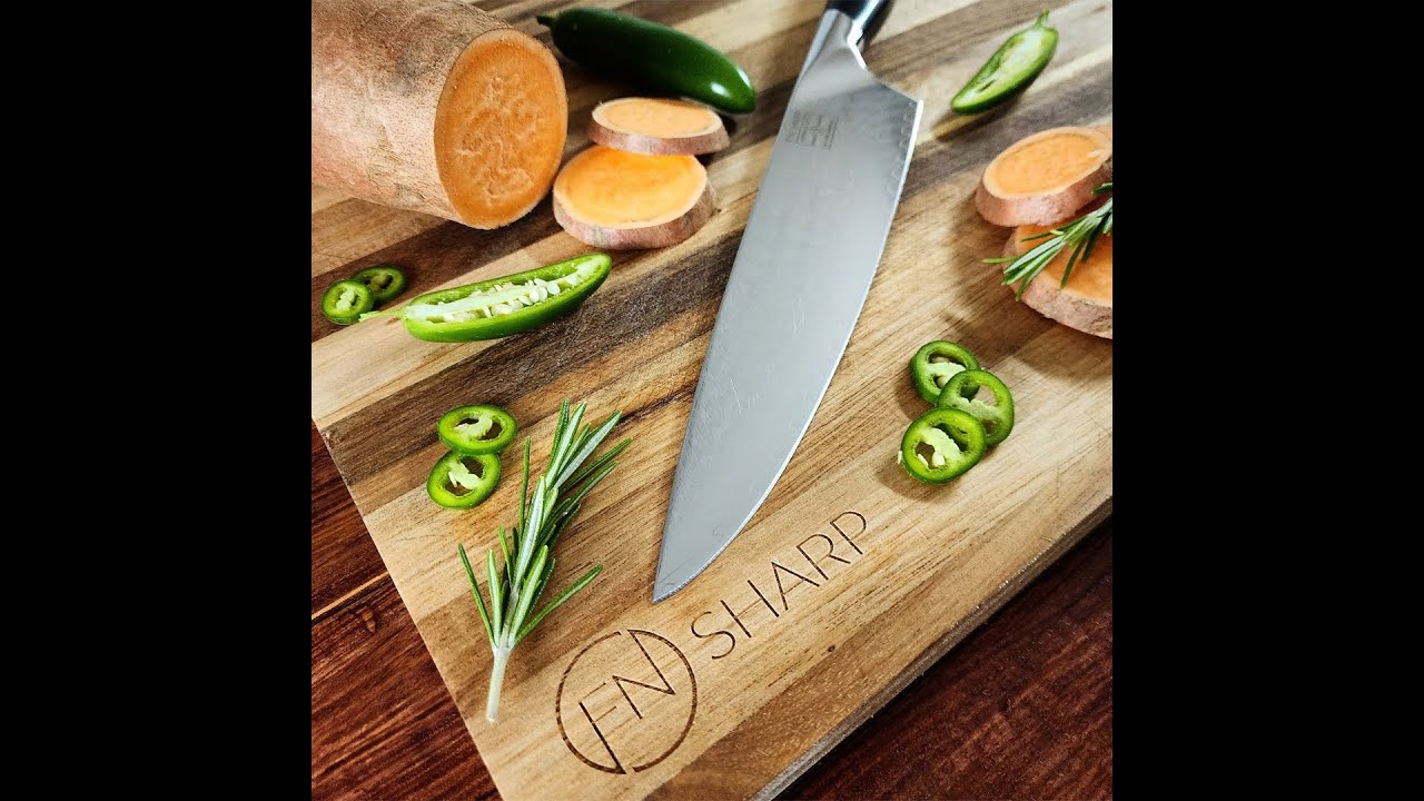 F.N. Sharp Damascus Steel Chef Knife