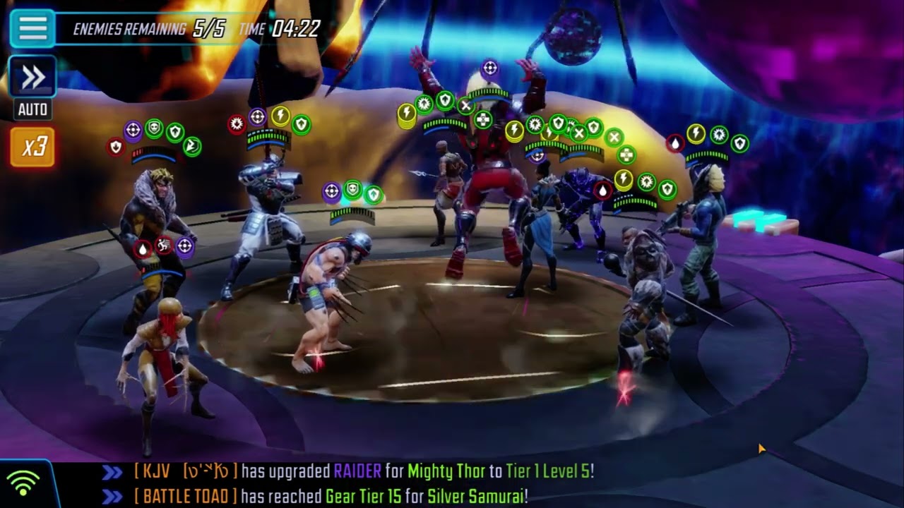 cosmic crucible room 5 weapon x vs wakanda msf