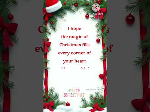 Merry Christmas Wishes  | Merry Christmas Greetings | Christmas Message  | Christmas Status