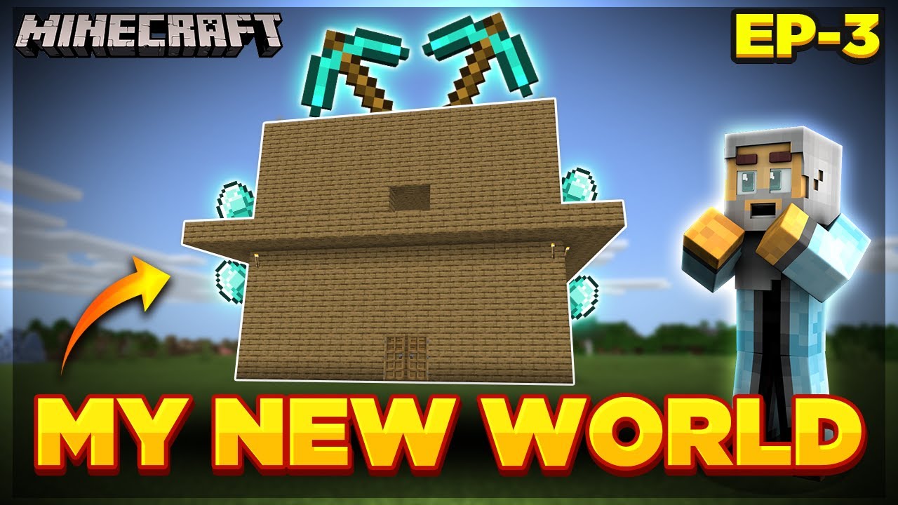 [ Once Again ] Building My New House 😥 || Minecraft Gameplay #EP3 - YouTube