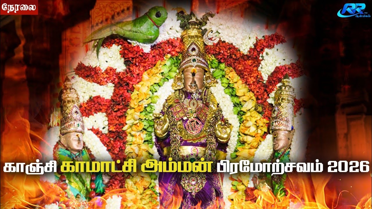 LIVE :கிளி வாகனம் காஞ்சி காமாட்சி அம்மன் கோவில் பிரம்மோற்சவம் 2026 நேரலை@RR tv