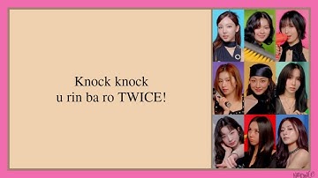 TWICE (트와이스) - TWICE SONG (Oppa Thinking) Easy Lyrics