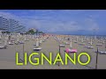 Lignano Sabbiadoro Beach Italy - Biking along Beach side