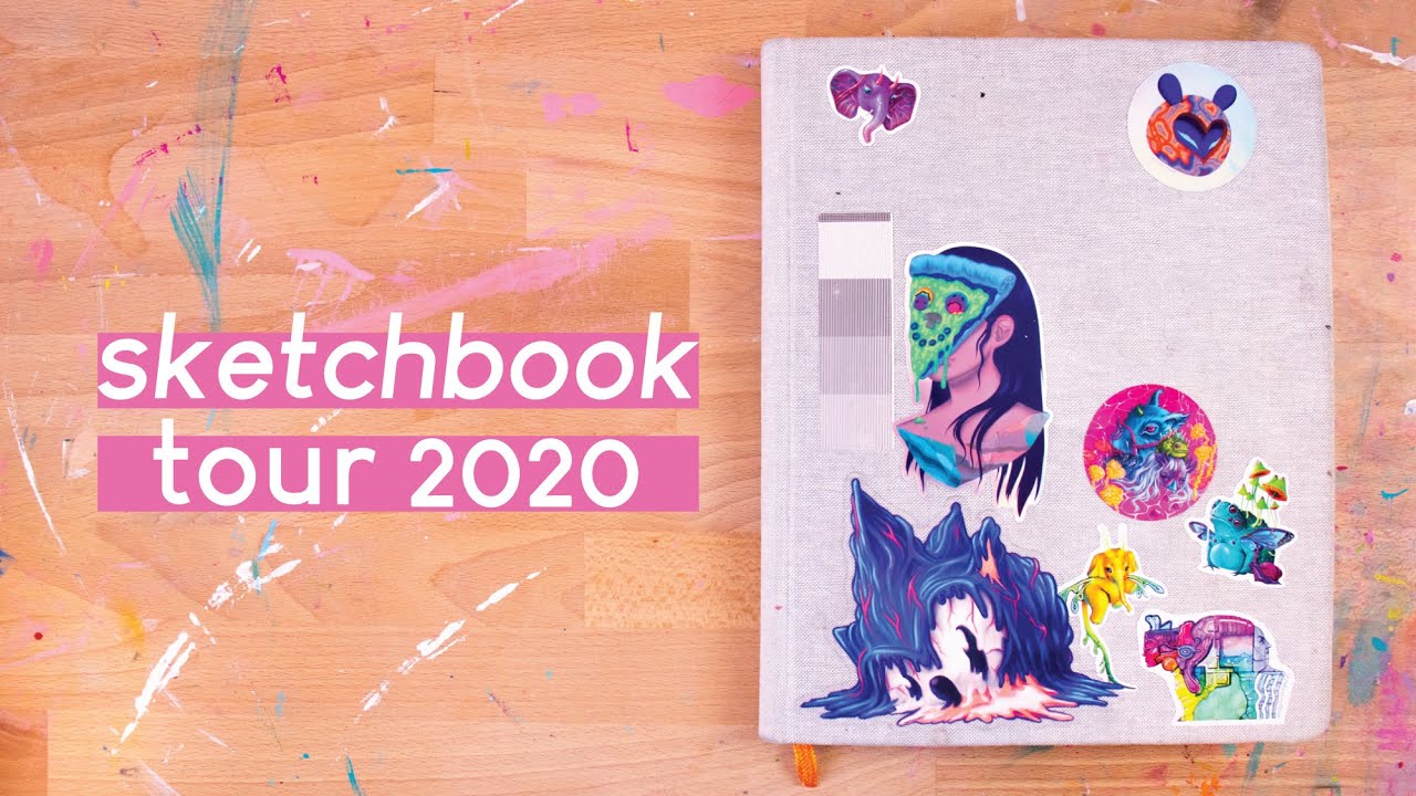 2020 Sketchbook Tour FLIP THROUGH [no commentary] - YouTube