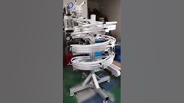 Flexible Chain Spiral Conveyor #conveyor #conveyors #conveyorsystem #conveyorsystems