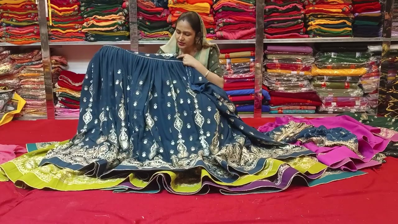 Jaipuri famous lahenga odhani set.unique And Latest design lahenga odhani set.