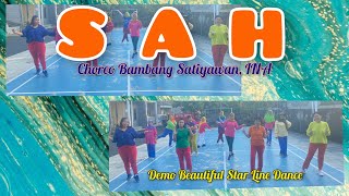 SAH Line Dance/ Choreo Bambang Satiyawan INA/ Demo Beautiful Star Line Dance