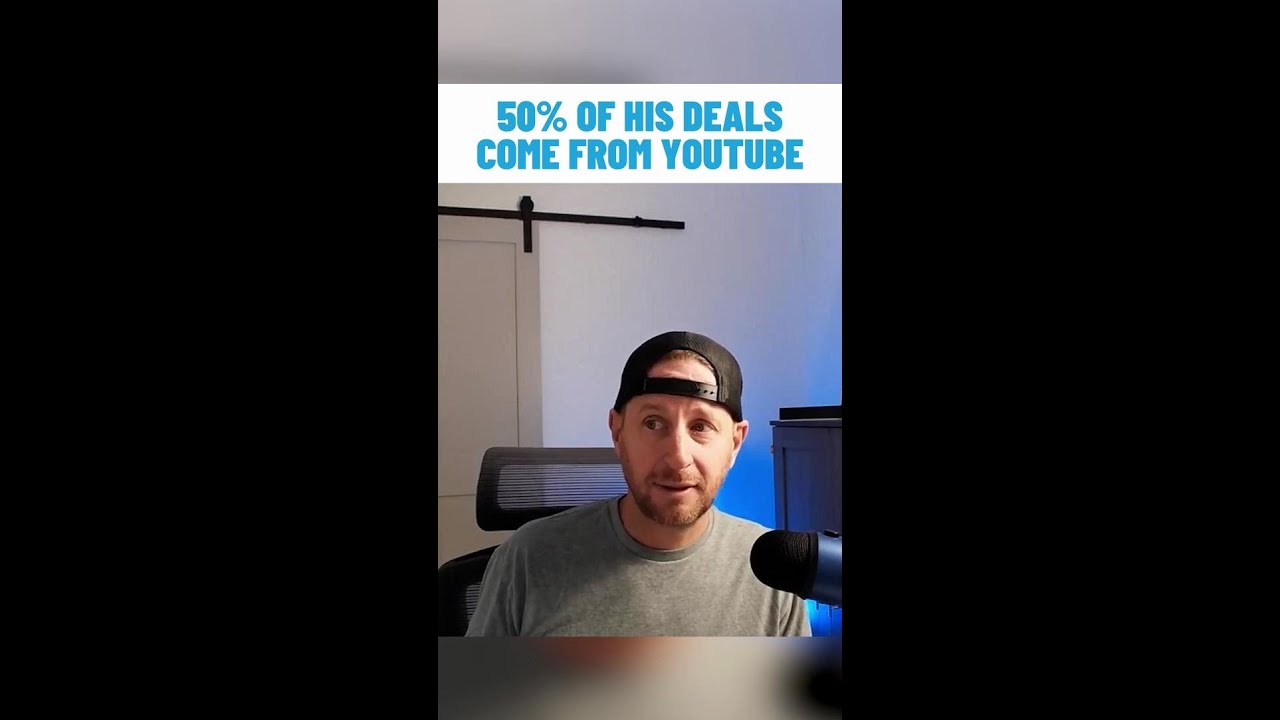 50% of His Deals Come from YouTube