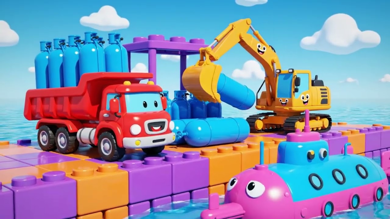 🚧 "Construction Vehicle Dance | Catchy Songs for Kids + Animation"