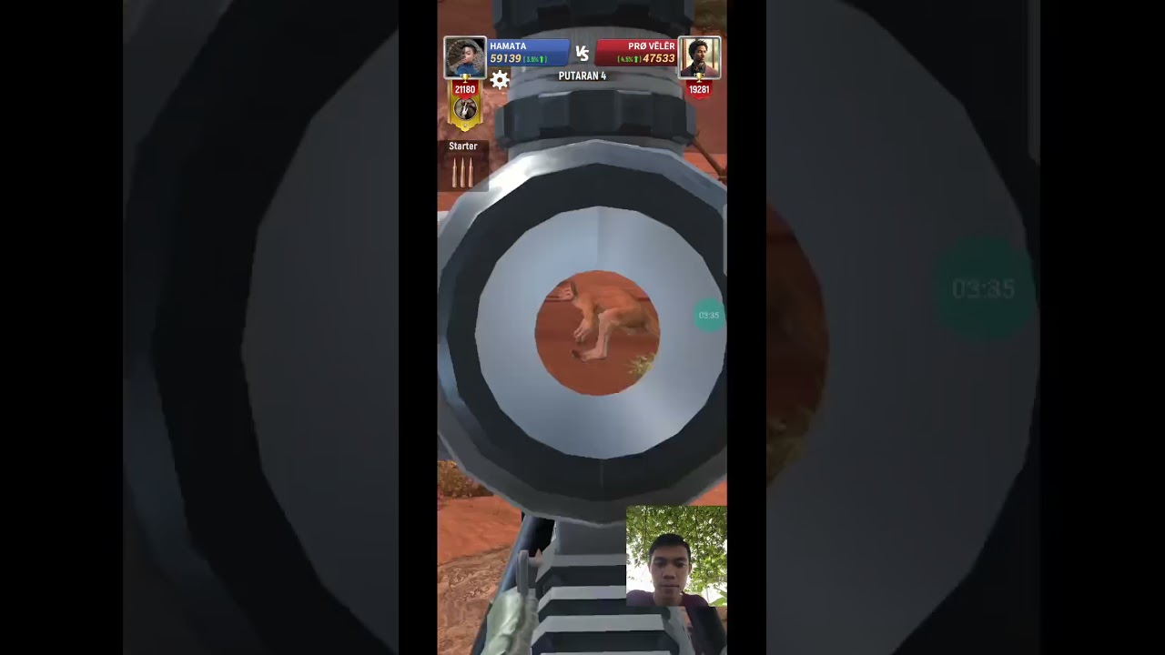 hunting sniper...HAMATA VS PRO PELER..perfect kill 3x